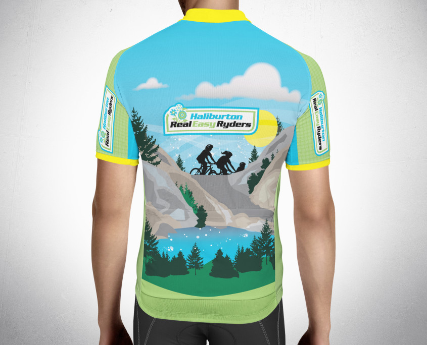 Haliburton Highlands Real Easy Ryders Cycling Shirt - Back